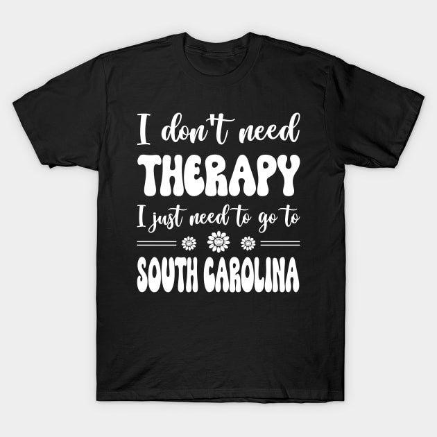 South Carolina Vacation South Carolina Sunflowers Souvenir Gift T-Shirt by Art master